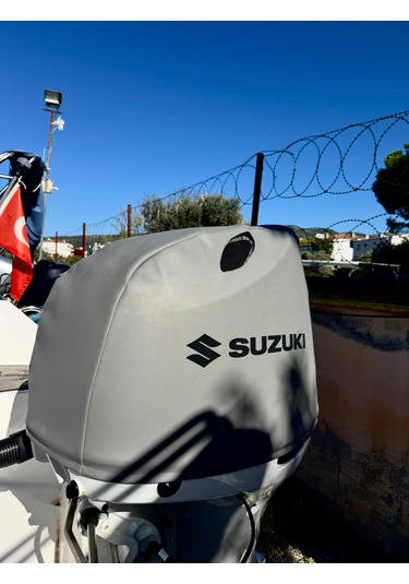 Tekne Motor Kılıfı Dıştan Takma Marin Deri Suzuki 140 Hp Yeni Kasa