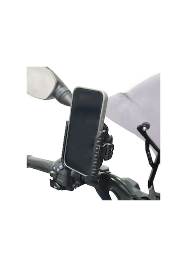 Gp Kompozit Ttr09 Universal Ayna Bağlantılı Titreşim Modüllü Telefon Tutucu Siyah