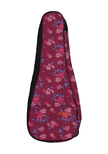 Wagon 03 Serisi Tenor Ukulele Çantası - Hibiskus Pembe