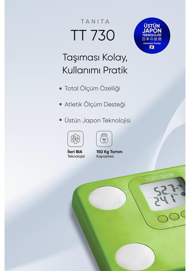 Tt 730 Yeşil Vücut Analiz Baskülü-126576 Beyaz - Pembe