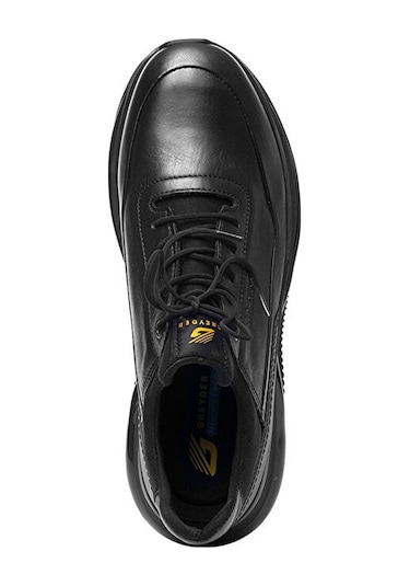 Greyder 16492 Erkek Hakiki Deri Streç Air Taban Günlük Ayakkabı Siyah