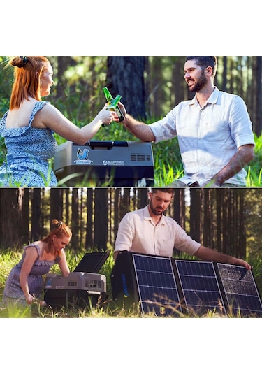 Acopower Px50 12/24/220volt 50litre Kompresörlü Tekerlekli Outdoor Oto Buzdolabı Akü Dahil Değildir