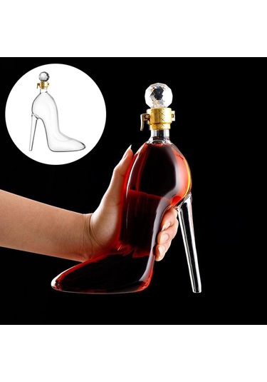 Homyl Yenilik Viski Sürahi Cam Merlot Moscato Şarap Şişesi Temizlemek