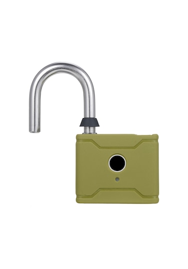 Hallow-t1006d Akıllı Parmak İzi Asma Kilit Şarj Edilebilir,yeşil