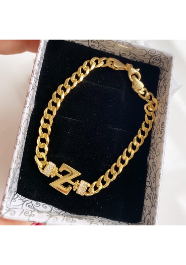 Simurg Jewellery Gümüş Z Harfli Bileklik