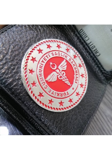 Sağlık Bakanlığı Rozetli Cüzdan Altın