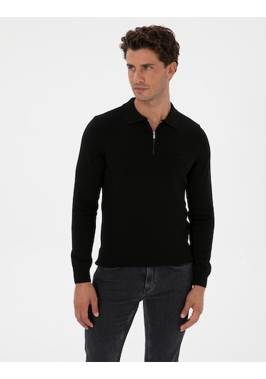 Pierre Cardin Erkek Siyah Kazak /triko 50315406-vr046 Siyah