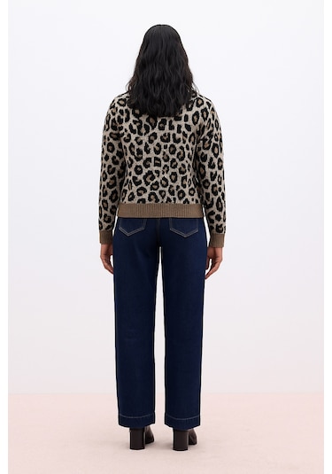 Fashion Friends Bayan Hırka 25k0083k1 Leopar Leopar