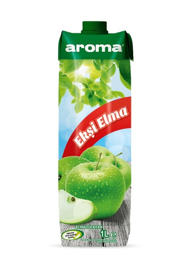 Aroma Ekşi Elmalı İçecek 1 Lt X 6 Adet