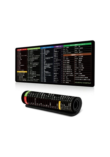 Cbtx 400 900 2mm Kaymaz Fare Mat Kısayol Tuşları Oyun Mouse Pad Büyük Sümen-japon Kısayol Tuşları
