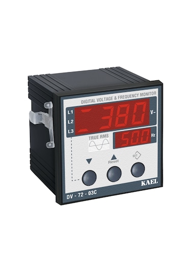 Kael Dv 72 03C Voltmetre 3 Fazlı Gerilim ve Frekans Koruma Cih
