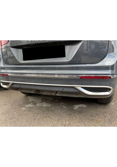 VW TIGUAN 2020 ARKA DİFÜZÖR EGZOZ ÇIKIŞI 3 PRÇ PASLANMAZ