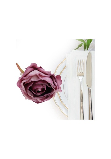 Springsun 2 Adet Mor Simülasyon Çiçekli Servis Peçete Kalkanı - Çiçek Desenli Masa Dekorasyon Aksesuarı Cjk-6620