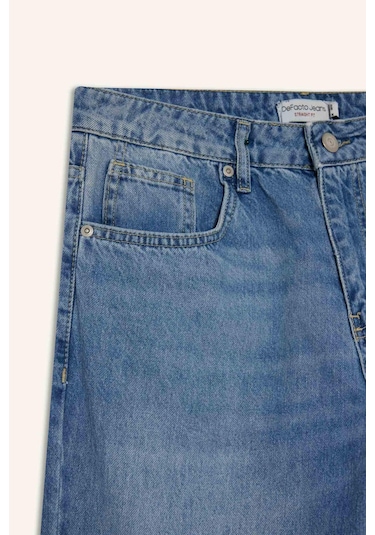 Defacto Straight Fit Düz Paça Jean Pantolon G1292ax25aunm39 Mavi
