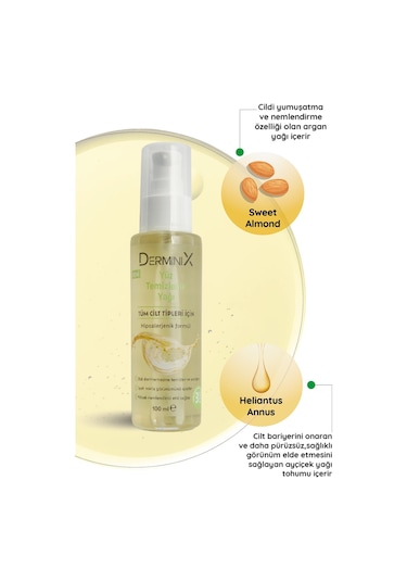 Derminix Yüz Temizleme Yağı 100 ML