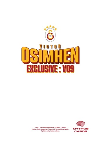 Galatasaray Victor Osimhen Exclusive: Vo9 Tam Set Koleksiyon Kartları - Kutu