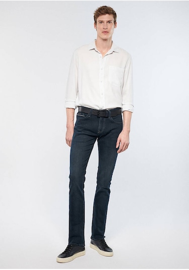 Mavi Marcus Slim Straight Gece Mavisi Erkek Jean Pantolon M0035126972 Gece Mavisi