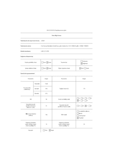 Uğur UED 5175 DTK 153 LT 5 Çekmeceli Derin Dondurucu
