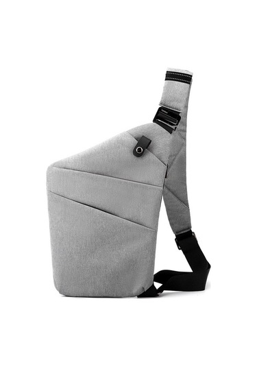 Koltuk Altı Göğüs Çantası Hırsızlığa Karşı Erkek Kişisel Omuz Çantası Açık Gri 202506 Açık Gri