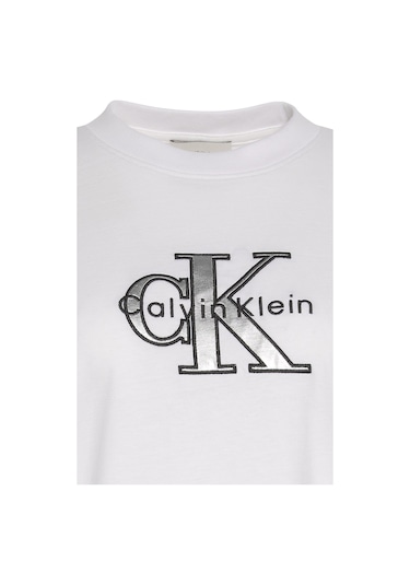 Calvin Klein Kadın Tişört-lv047e819g Beyaz