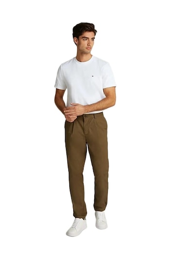 Tommy Hilfiger Klasik Sıfır Yaka T-shirt Beyaz