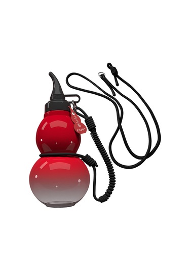 Suntek 800ml Çin Retro Kabak Su Şişesi Fitness Kırmızı