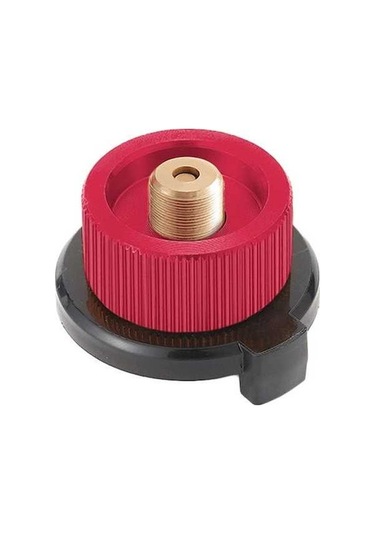 Prestigegoods Çok Renkli Açık Hava Kamp Gaz Tüpü Adaptörü Ocak Bağlantısı Kapalı Çıtçıtlı Dönüştürücü, Küçük Kırmızı Çok Renkli