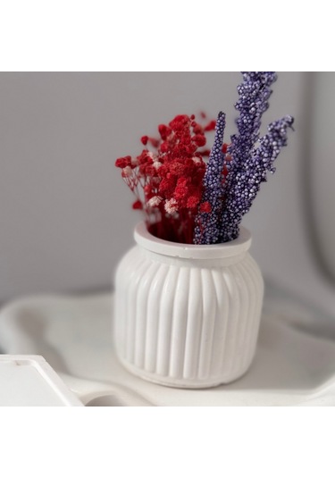 Beton Mini Saksı Endüstriyel Tarzda Bitki Ve Çiçek Saksısı