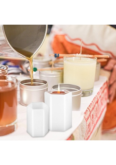 Gildedwill Silikon Mum Kalıbı, Mum Yapımı İçin Sütun Mum Kalıbı, Kendin Yap Mum Yapımı Kalıbı