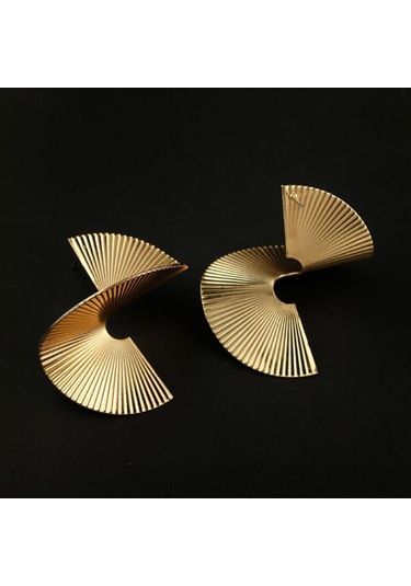 Moveevo Glamgeo Çelik Punk Küpe Seti - 12 Çift Altın/gümüş, Jenerik Zirkonyalı, Günlük & Özel Davetler İçin Stile İmza Atın Gold