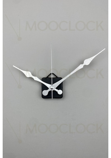 Saat Mekanizması, Akar Sessiz Duvar Saati Mekanizması, 14 Mm Şaft Askılı Gümüş