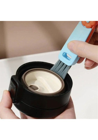 Skycity 3'lü Fantezi Temizlik Fırçası Seti - Bardak Ağızı, Boşluk Ve Köşe Temizliği İçin Çok Amaçlı Pp Malzeme