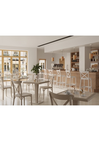 Bintaşmobilya Siyah Dış Mekan Bahçe Bistro Bar Masa Sandalye Takımı Siyah