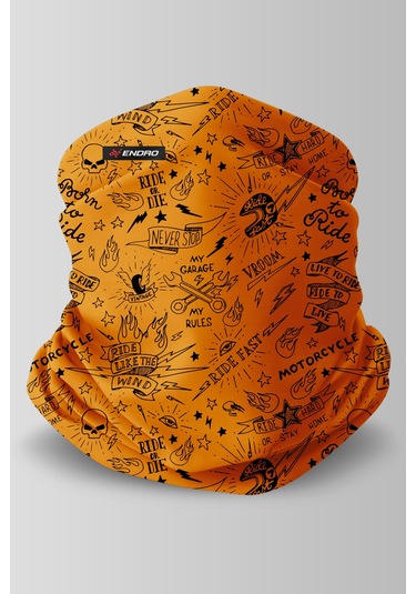 Savage You Motorcu Buff Maske Outdoor Boyunluk Unisex Bandana Turuncu
