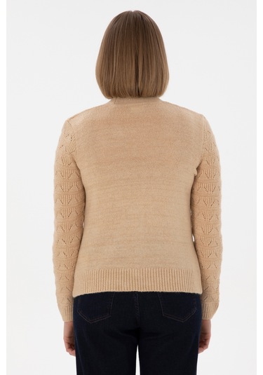 U.s. Polo Assn. Kadın Kum Hırka Triko 50293082-vr085 Kum