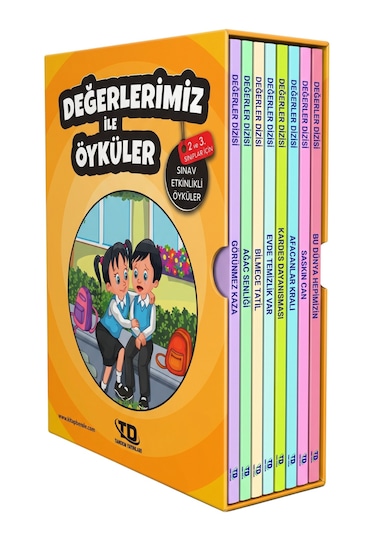 2. Ve 3.sınıf Değerlerimiz Ile Öyküler 8 Kitap Kutulu Okuma Seti