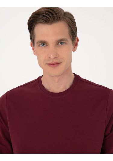 Pierre Cardin Erkek Bordo Sweatshirt 50314054-vr014 Bordo
