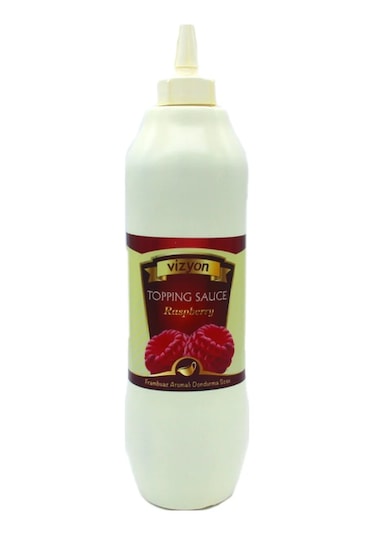 Vizyon Frambuaz Aromalı Topping Dondurma Sosu 1 KG