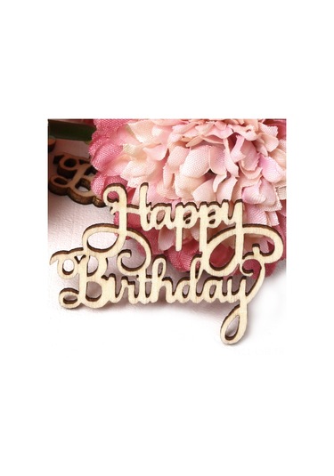 Ranyeek Ahşap Vintage "happy Birthday" Dekoratif Tabela, 15 Adet/set, Ev Ve Dış Mekan Partileri İçin Canlandıran Unsur