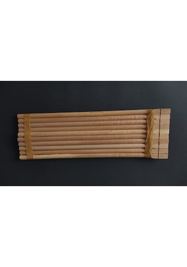 Ahşap Tahta Tünek 10 Lu 40 Cm