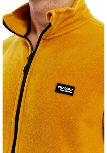 Champp Tam Fermuarlı Unisex Polar Sarı