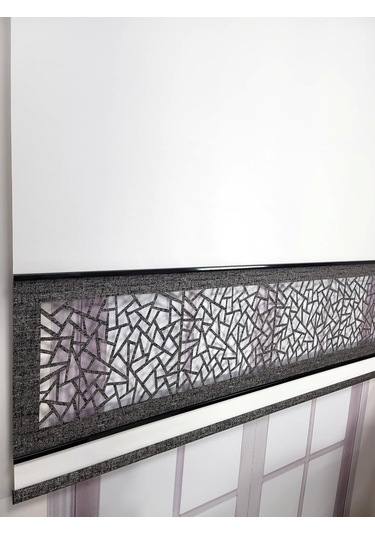 Yeni Nesil Çift Renk Lazer Stor Perde Mat Kalın Kumaşlı Renk Seçenekli Ekru-antrasit