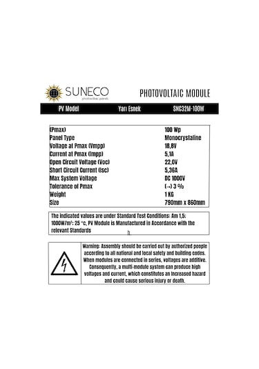 100 Watt Yarı Esnek Güneş Paneli Half Cut Monokristal Solar Güneş