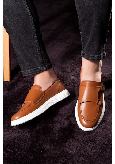 Strap Hakiki Deri Erkek Günlük Ayakkabı, Loafer Ayakkabı, Günlük Ayakkabı, Hafif Ayakkabı