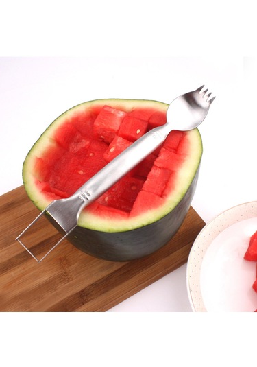 Suntek Karpuz , Taşınabilir Kavun Dilimleyici Meyve Çatalları Gümüş Diğer