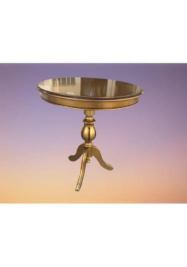 Fiskos Baba Ayak Model Parlak Ihlamur Ağacı Ayak Parlak Gold Mdf N11.2465