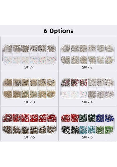 Teltree 12 Blok Renkli Tırnak Taşı Seti - Parlak Ve Şık Tasarımlar İçin Mükemmel Aksesuar