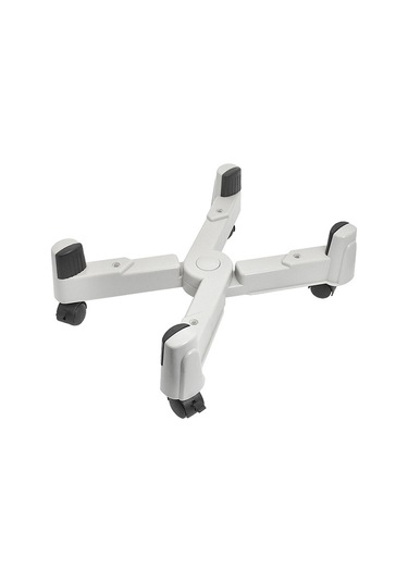 Sones 5-tekerlek Ayarlanabilir Hareketli Kasnak X-tipi Bilgisayar Ana Bilgisayar Plastik Şasi Tepsi Tutucu Gri