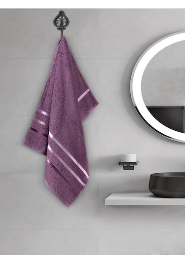 Banyo Havlu Seti 4 Lü Bale Mürdüm