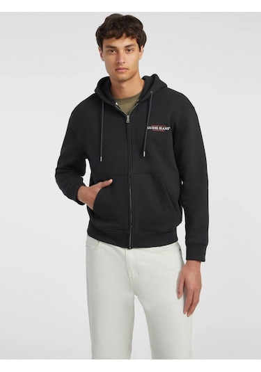 Guess Jeans Erkek Siyah Sweatshirt M4yq27k9v31-jblk Siyah
